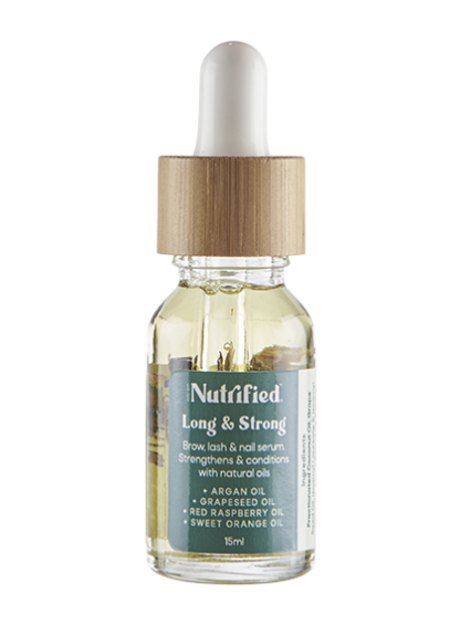 Vegan long and strong oil for brow, lash and nail strength
