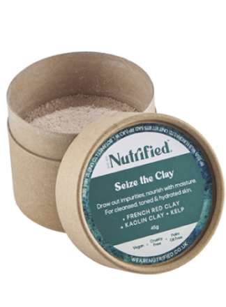 Seize the Clay vegan red clay face mask cleansing hydrating skin